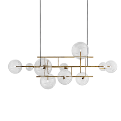 GALLOTTI&RADICE suspension lamp BOLLE ORIZZONTALE