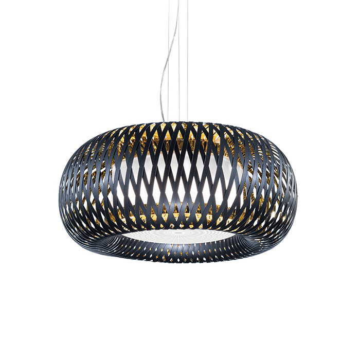 SLAMP lampe à suspension KALATOS (Noir / Doré - Polycarbonate)