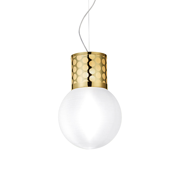 SLAMP lampe à suspension ATMOSFERA (Gold - Lentiflex® et méthacrylate)