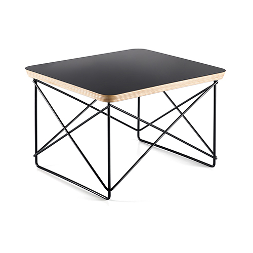 VITRA table basse OCCASIONAL TABLE LTR (Noir - HPL, acier basic dark)