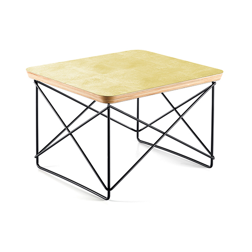VITRA table basse OCCASIONAL TABLE LTR (Or - plaque de métal, acier basic dark)
