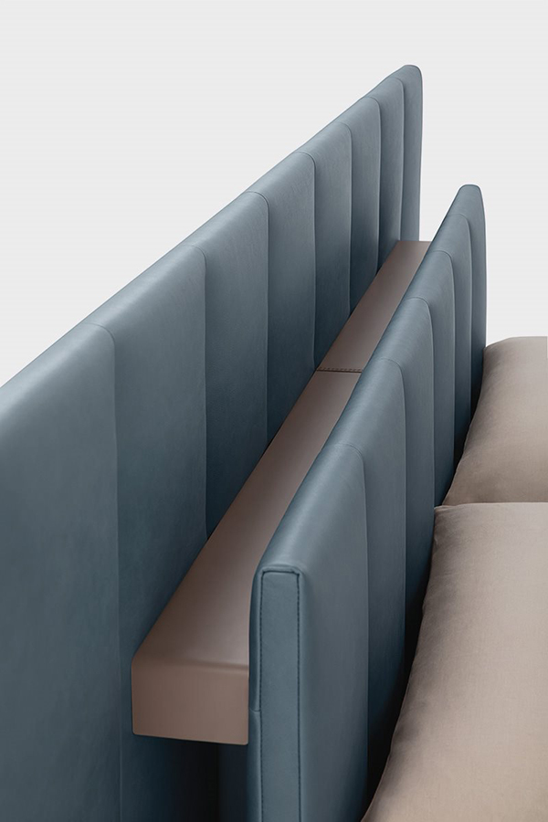 ZANOTTA double bed GRANGALA 1879/1 with a single net for a mattress size 160 x 200 cm