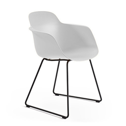 INFINITI set de 4 chaises avec accoudoirs sur traîneau SICLA SLED