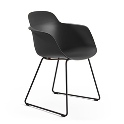 INFINITI set de 4 chaises avec accoudoirs sur traîneau SICLA SLED