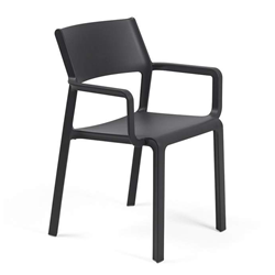 NARDI set de 4 chaises avec accoudoirs pour extérieur TRILL ARMCHAIR
