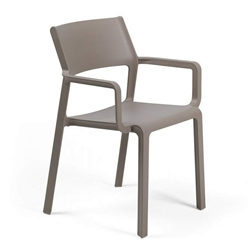 NARDI set de 4 chaises avec accoudoirs pour extérieur TRILL ARMCHAIR
