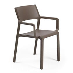NARDI set de 4 chaises avec accoudoirs pour extérieur TRILL ARMCHAIR