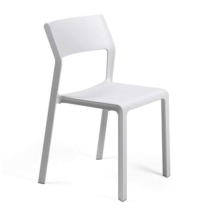 NARDI set de 4 chaises pour extérieur TRILL BISTROT (Blanc - Polypropylène PRV)