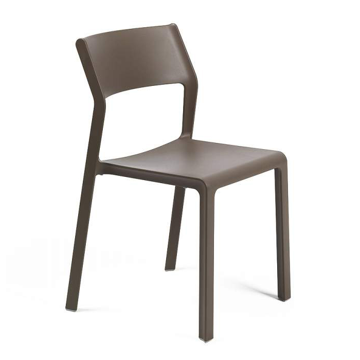 NARDI set de 4 chaises pour extérieur TRILL BISTROT (Tabac - Polypropylène PRV)