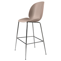 GUBI stool BEETLE BAR CHAIR with black chrome base