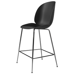 GUBI stool BEETLE COUNTER CHAIR with black chrome base