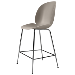 GUBI stool BEETLE COUNTER CHAIR with black chrome base