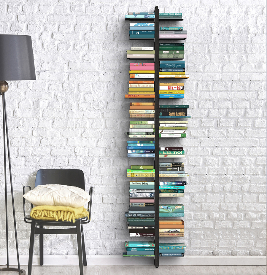 LE ZIE DI MILANO floor bookcase fixed to wall ZIA BICE