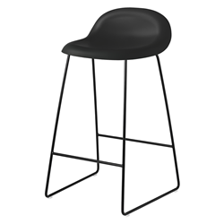 GUBI 3D COUNTER STOOL with black sledge base