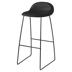 GUBI 3D BAR STOOL with black sledge base
