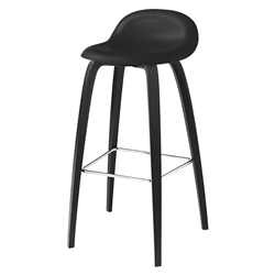 GUBI 3D BAR STOOL with wood base