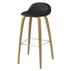 GUBI 3D BAR STOOL with wood base