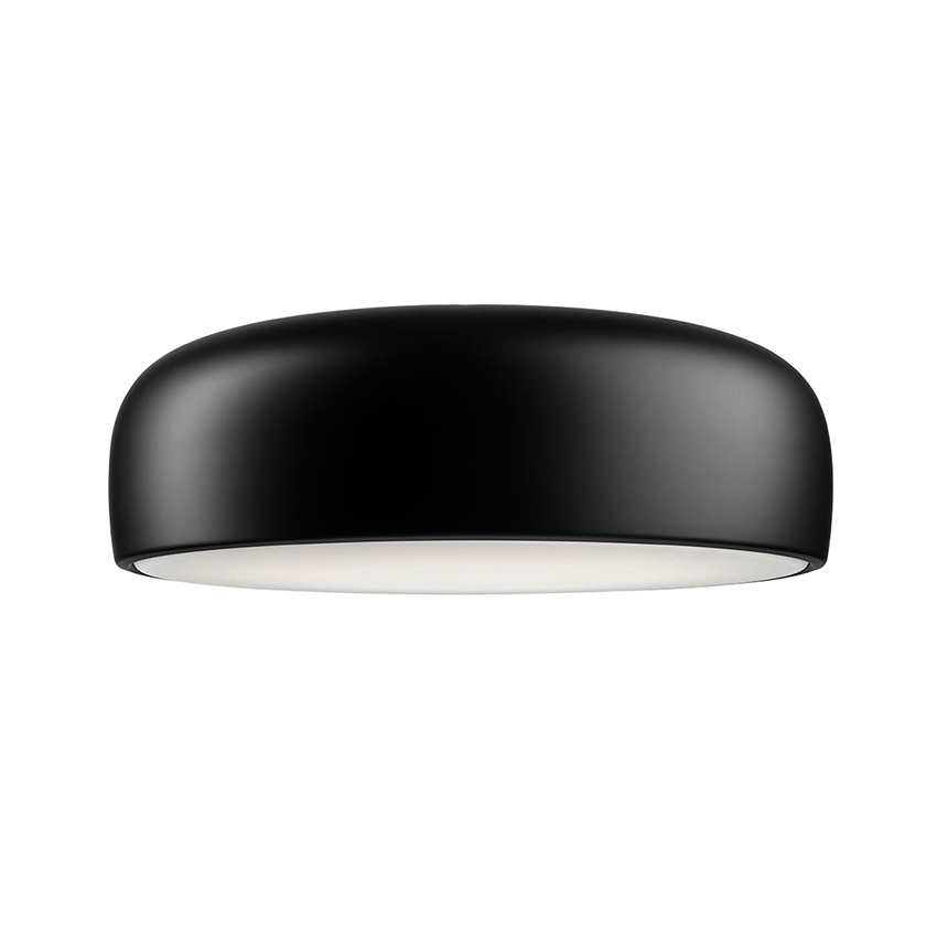 FLOS lampe au plafond plafonnier SMITHFIELD PRO C à LED avec DIMMER DALI (Noir mat - Méthacrylate /