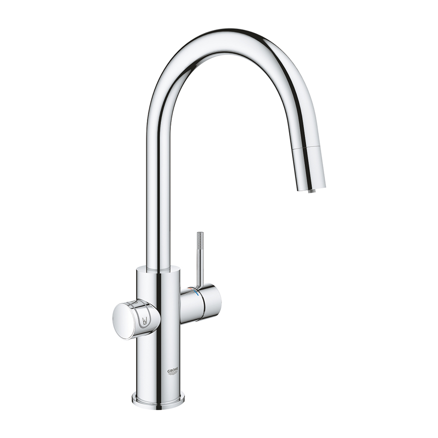 GROHE single-lever mixer "C" style BLUE HOME with system for 3 types of water 31325002