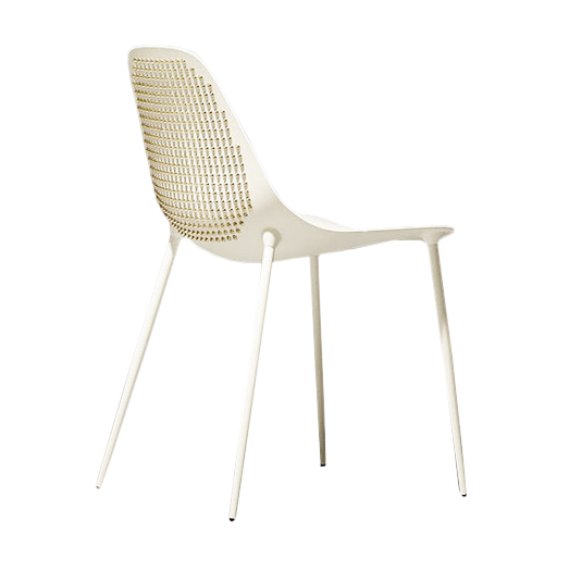 OPINION CIATTI chaise MAMMAMIA PUNK (blanc avec rivets or 24K - Métal)