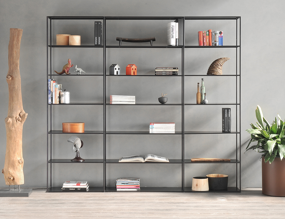 ZEUS wall bookcase EASY IRONY composition C