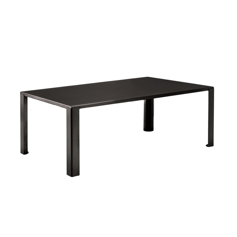 ZEUS table rectangulaire BIG IRONY TABLE (L 160 cm - métal traité par phosphatation noir)