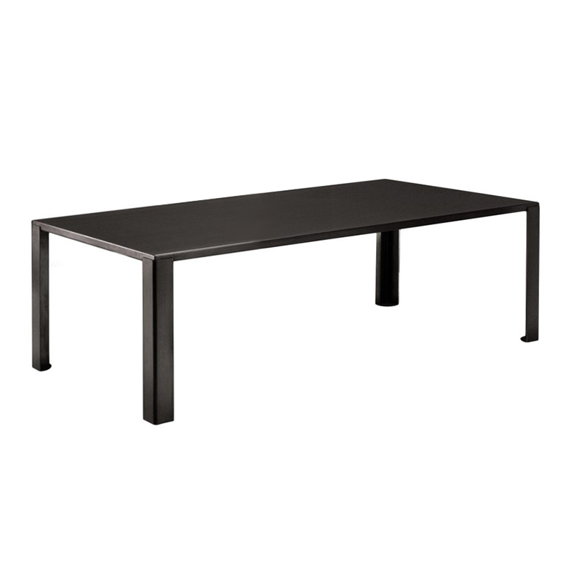 ZEUS table rectangulaire BIG IRONY TABLE (L 200 cm - métal traité par phosphatation noir)