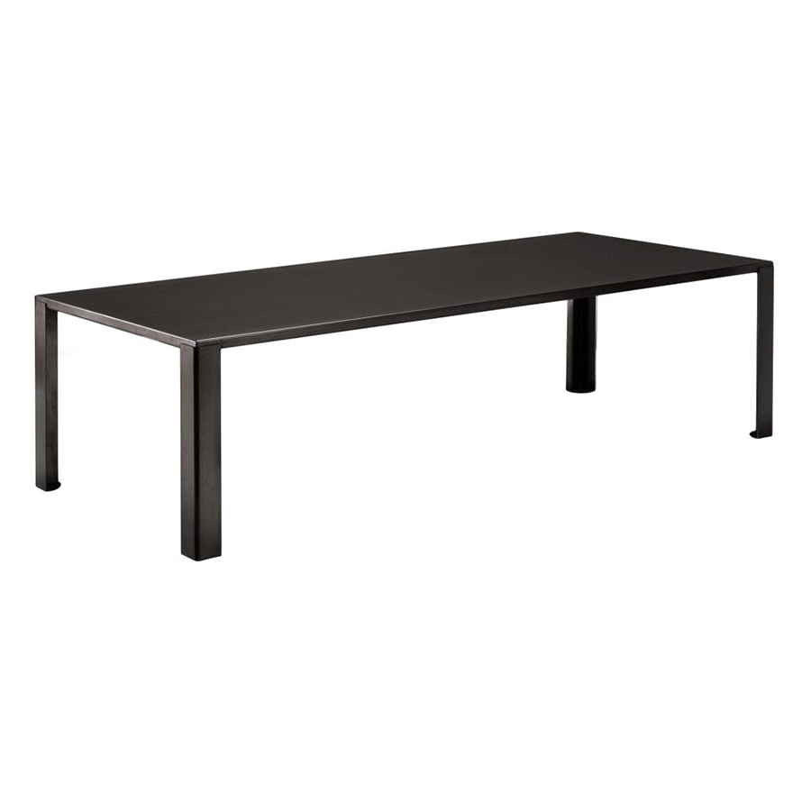 ZEUS table rectangulaire BIG IRONY TABLE (L 238 cm - métal traité par phosphatation noir)