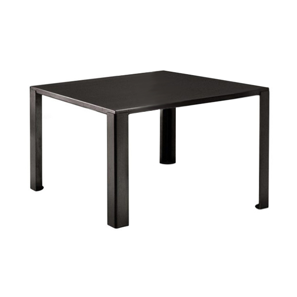 ZEUS table carré BIG IRONY TABLE (L 135 cm - métal traité par phosphatation noir)