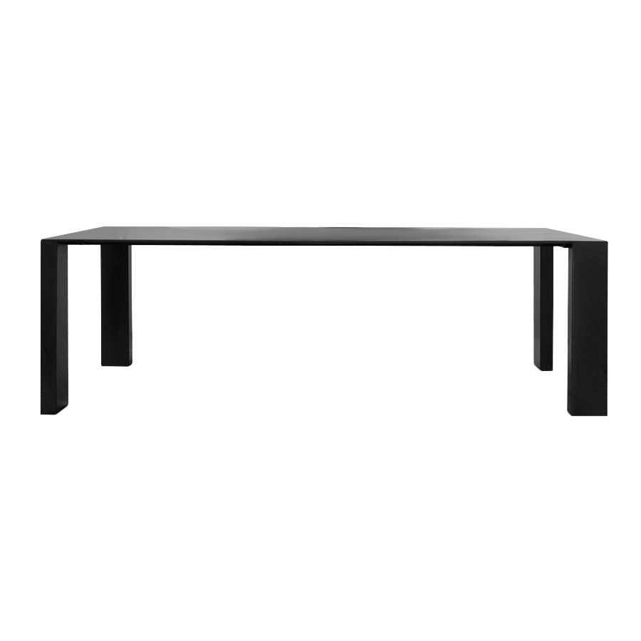 ZEUS table rectangulaire BIG GIM (L 240 cm - métal traité par phosphatation noir)