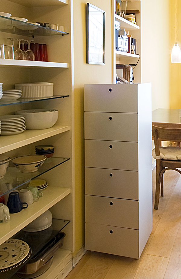 KRIPTONITE container on wheels with 6 drawers W 40 cm