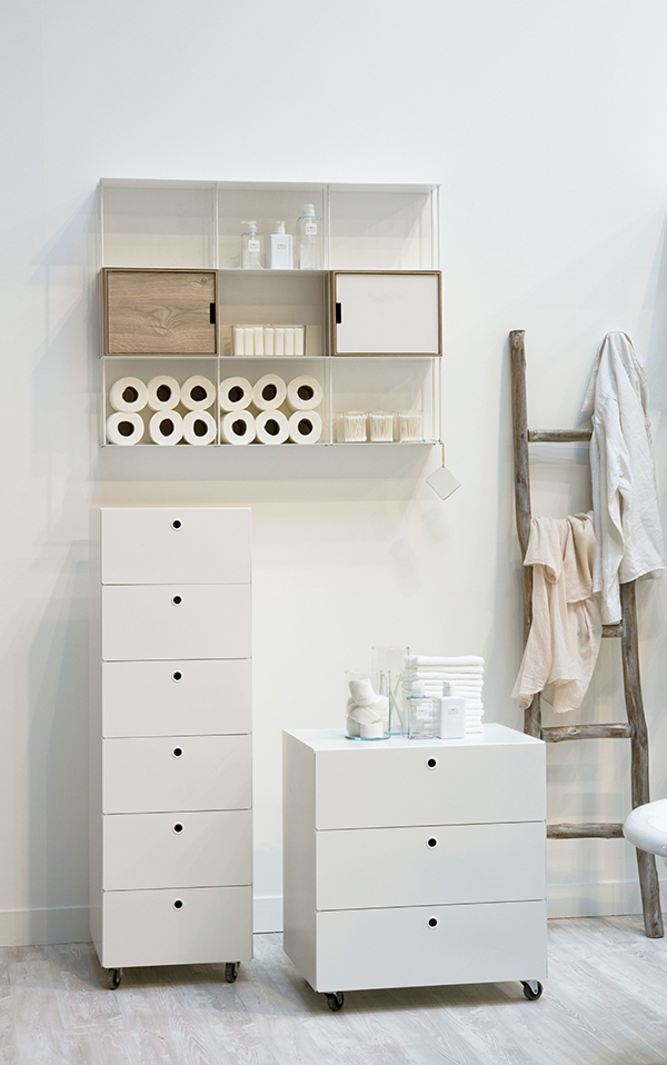 KRIPTONITE container on wheels with 6 drawers W 40 cm