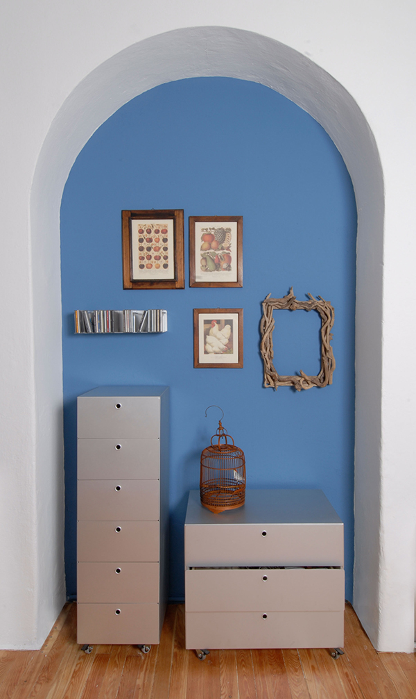 KRIPTONITE container on wheels with 6 drawers W 40 cm