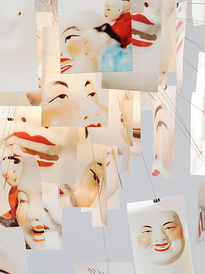 INGO MAURER pendant lamp ZETTEL'Z 5 LAUGHING BUDDHA