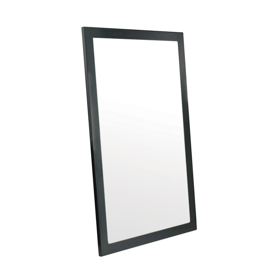 ZEUS miroir mural BIG FRAME (Feuille phosphatée noire - verre et métal)