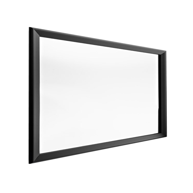 HORM miroir mural ou sur pied BLACK YUME (105 x H 73 cm - Aluminium verni noir et verre)