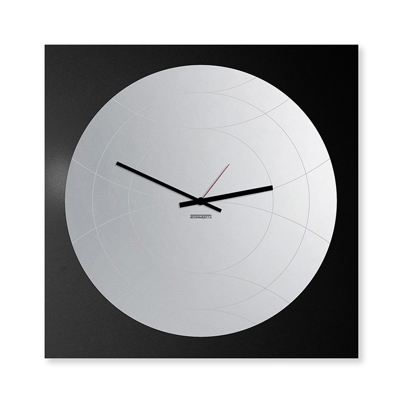 dESIGNoBJECT wall clock with round mirror NARCISO