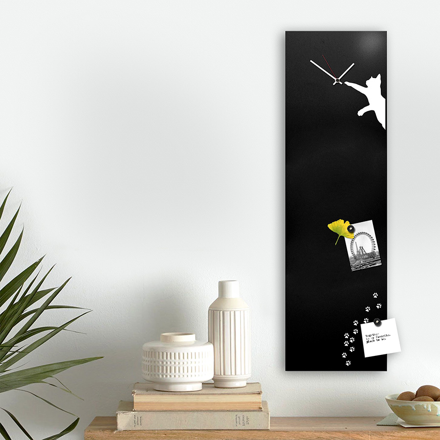 dESIGNoBJECT wall clock CAT CLOCK