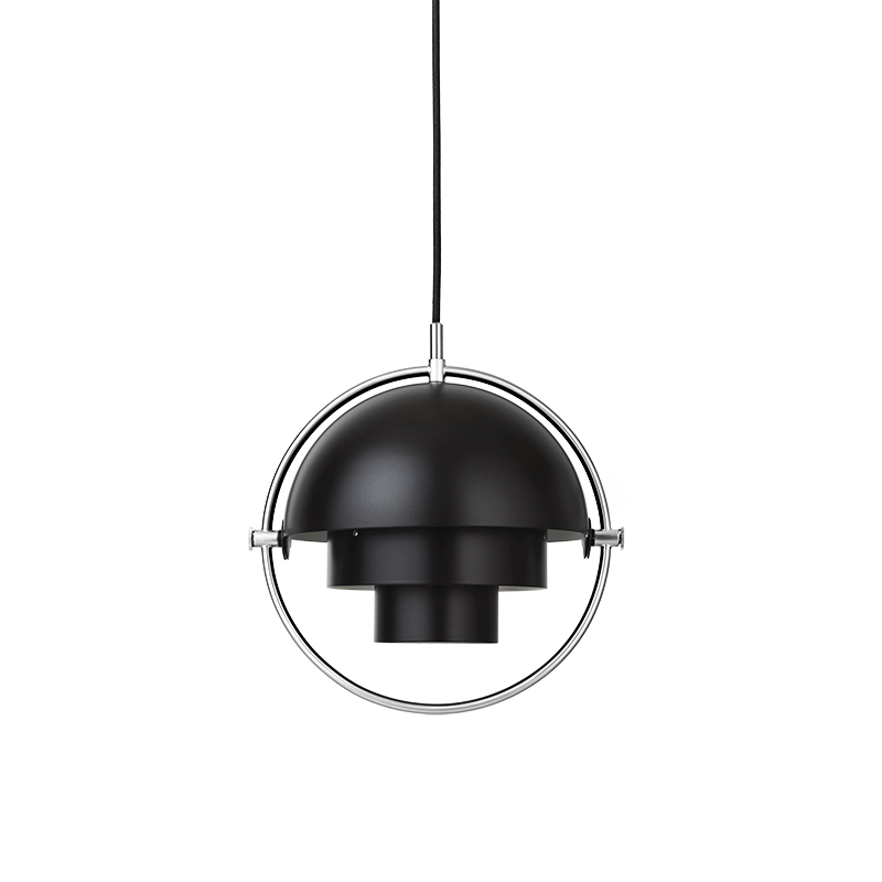 GUBI lampe à suspension MULTI-LITE SMALL (noir et chromé - Métal)