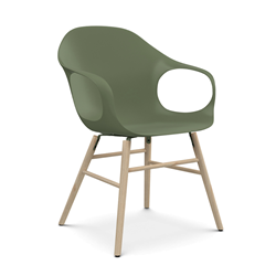 KRISTALIA armchair on wooden base ELEPHANT