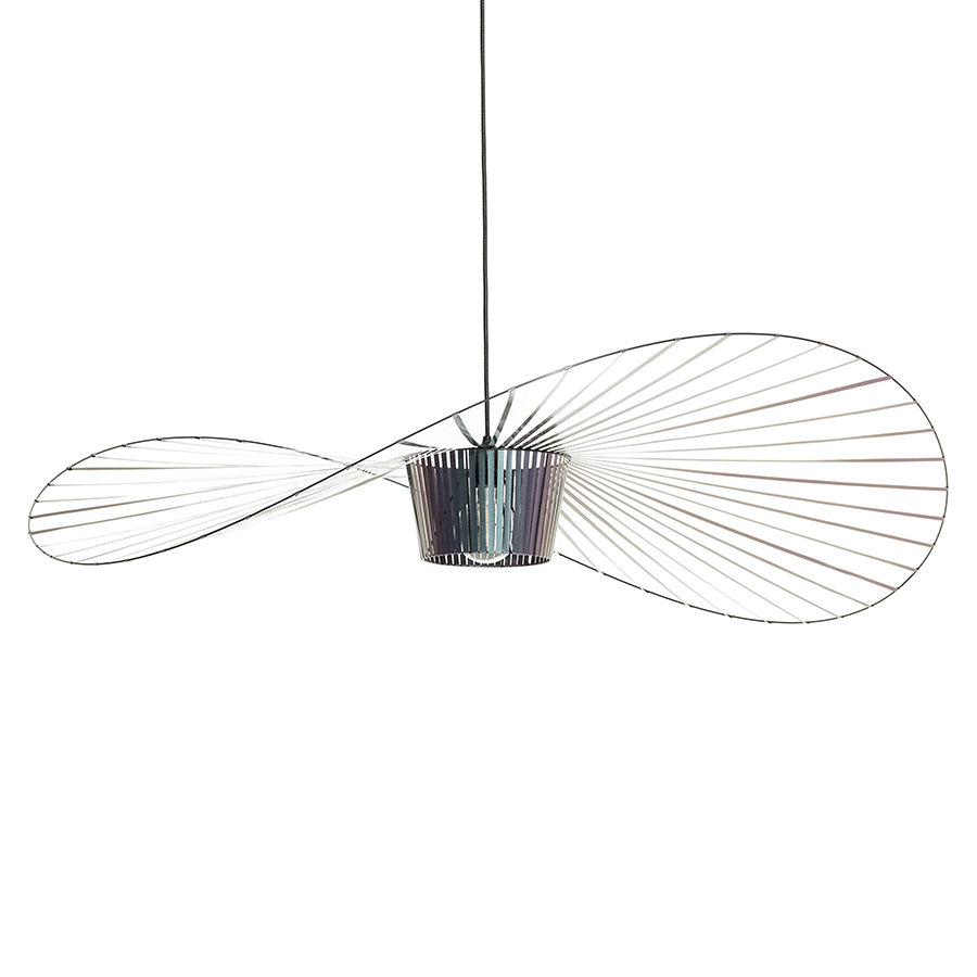 PETITE FRITURE lampe à suspension VERTIGO (Grand / Scarabée noir irisé - Fibre de verre et polyuréth