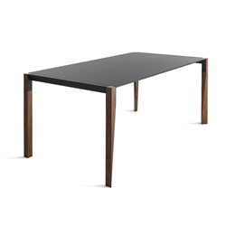 HORM table rectangulaire TANGO avec plateau en Fenix noir