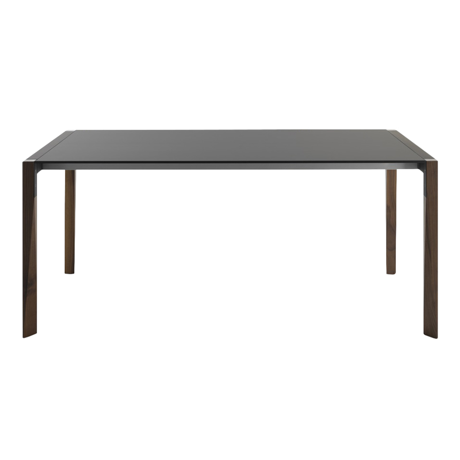 HORM table rectangulaire TANGO avec plateau en Fenix noir