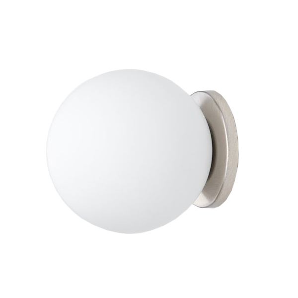 FONTANA ARTE lampe au plafond plafonnier ou lampe murale applique PALLINA (Nickel - Verre soufflé sa