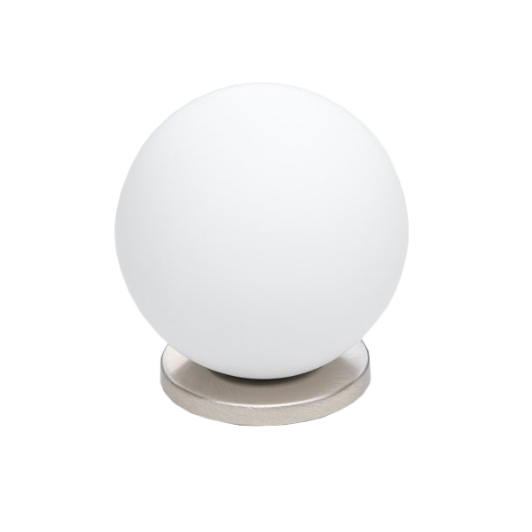 FONTANA ARTE lampe de table PALLINA (Nickel - Verre soufflé satiné et métal galvanisé)
