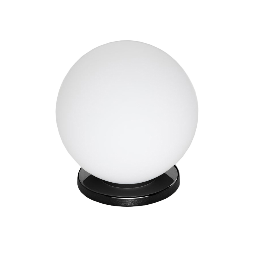 FONTANA ARTE lampe de table PALLINA (Noir - Verre soufflé satiné et métal galvanisé)