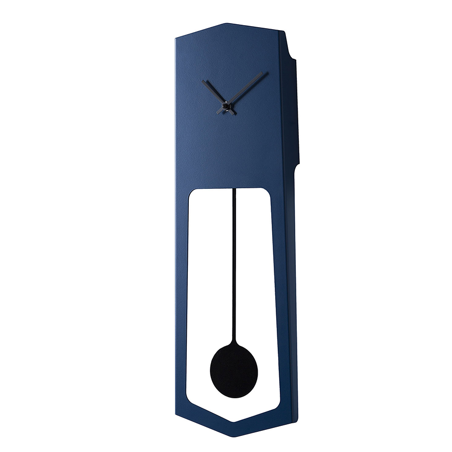 COVO horloge murale AIKA (Bleu verdâtre, aiguilles noires - Métal)