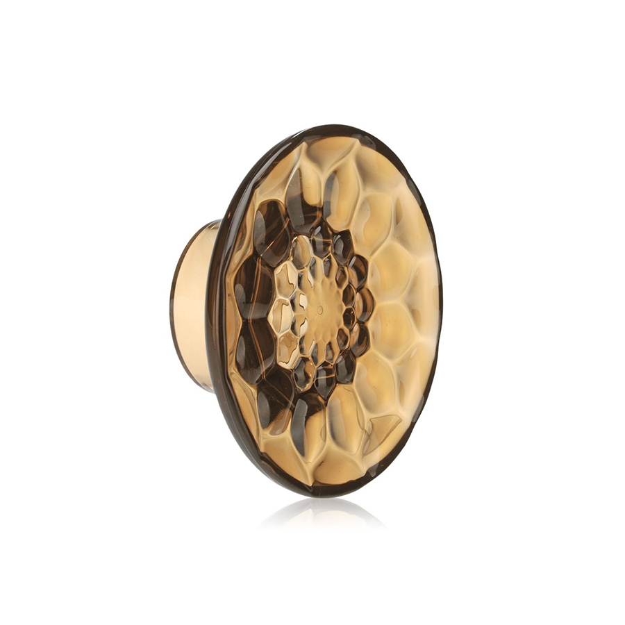 KARTELL set de 2 portemanteau muraux JELLIES COAT HANGERS Ø 13 cm (Ambre - Technopolymère thermoplas