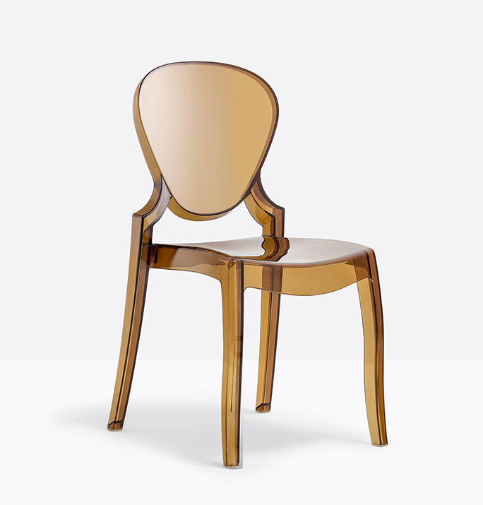 PEDRALI set de 4 chaises QUEEN