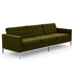 KNOLL sofa with 3 seaters FLORENCE in fabric